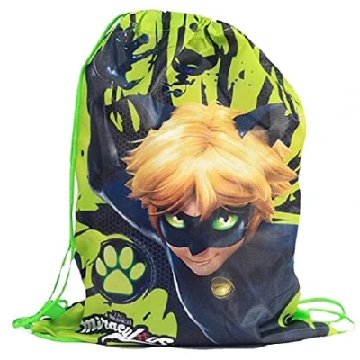Afbeelding van Miraculous Ladybug Cat Noir zwemtas / gymtas