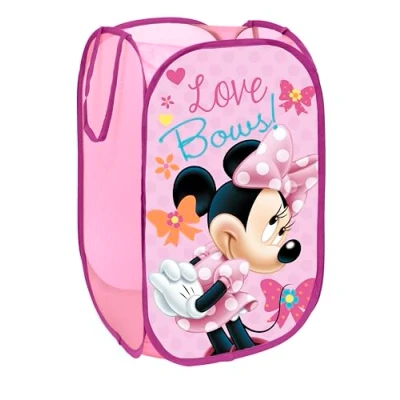 Afbeelding van Superdiver Pop Up wasmand, speelgoedkist, opbergbox, kledingbox, voor kinderen (Minnie)