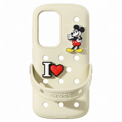 Afbeelding van Samsung Galaxy S25 Hoesje Crocs Case Wit