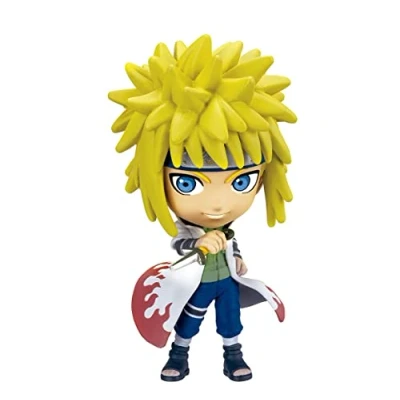 Afbeelding van Chibi Masters Bandai Minato Namikaze Anime Figuur, 8 cm Merch Toy in Action Pose Minifiguur vensterdoos Naruto figuren om te verzamelen zijn uitstekend