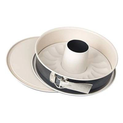 Afbeelding van 7811 Springform Taartblik met 2 onderstellen Diameter 26 cm Rvs grijs / Beige 16 x 7