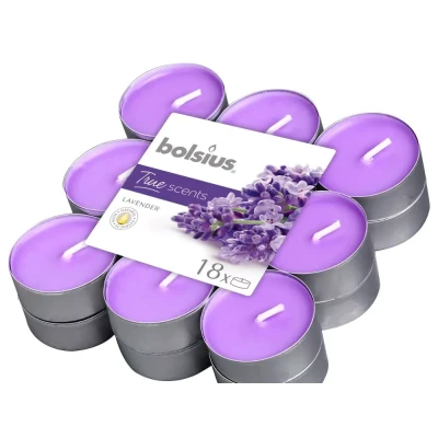 Afbeelding van Bolsius waxinelichtjes True Scents geur Lavender 18st