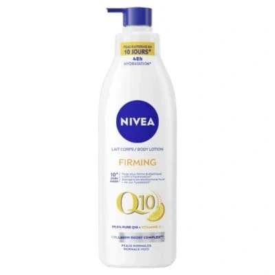 Afbeelding van NIVEA Hardheid lichaamsmelk Q10 48H (1 x 250 ml) — Vochtinbrengende verrijkt met co enzym &amp; Vitamine C verstevigende hydraterende lichaamscrème voor de normale huid