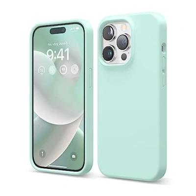 Afbeelding van elago vloeibare siliconenhoes, compatibel met iPhone 14 Pro hoesje (6.1), hoogwaardige volledig beschermende hoes 4 frames, schokbestendige zachte microvezel