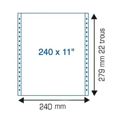 Image de Exacompta Listing Zv11p240 1p 60g Bf Paquet De 2000