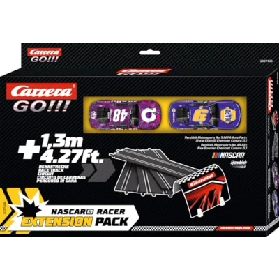 Afbeelding van 1:43 Carrera GO!!! Nascar Racer Uitbreidingsset 2x Camaro NextGen ZL1 1,4m. Racebaan 5 Baandelen onderdeel