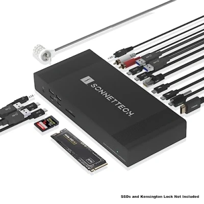 Afbeelding van Sonnet Echo 20 Thunderbolt 4 SuperDock Bedraad Zwart