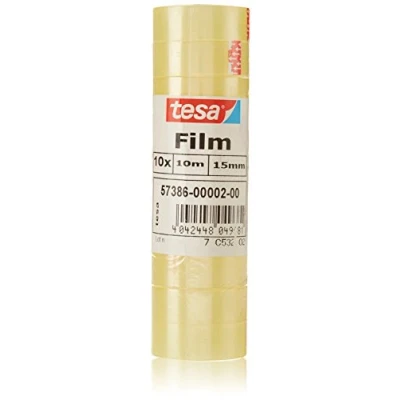 Afbeelding van Plakband Tesa film standaard 15mmx10m krimp 10 rollen