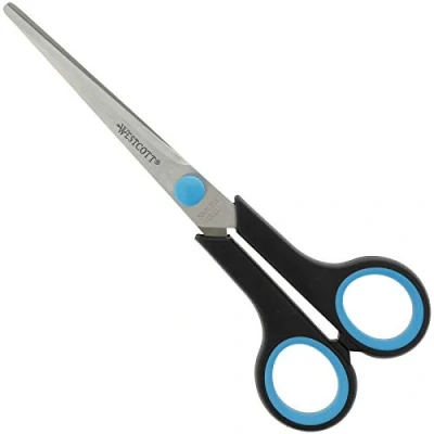 Afbeelding van Westcott schaar Softgrip 17,5 cm, symmetrische ogen