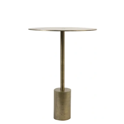 Afbeelding van Light &amp; Living Bijzettafel MOLO Ø40x55cm Brons