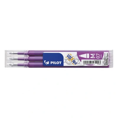 Image de Lot de 3 recharges Pilot Pen Frixion 07 Mauve