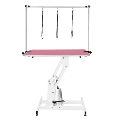Afbeelding van Monster Shop Roze Professionele Hondentrimeertafels Hydraulisch Verstelbare Trimeertafel Gewichtscapaciteit 180 kg 4 Poten 106 x 61 cm
