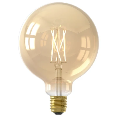 Afbeelding van Slimme lamp E27 Calex Smart Home Globe (LED, 7W, 806lm, 1800 3000K, Dimbaar, Goud)