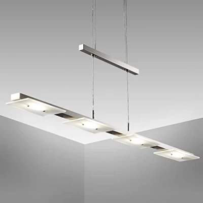 Afbeelding van B.K.Licht Glazen Hanglampen Voor binnen eetkamer hoogte verstelbaar LED Hanglamp pendellamp 3.000K 1.600lm 18W