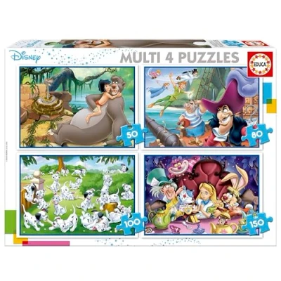 Image de Puzzle Educe Classiques Disney Multi 4 en 1