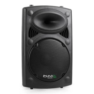 Image de Ibiza SLK10A BT Enceinte active PLUG &amp; PLAY de 10/25cm, 400W avec amplificateur intégré Bluetooth, USB, SD et AUX Noir