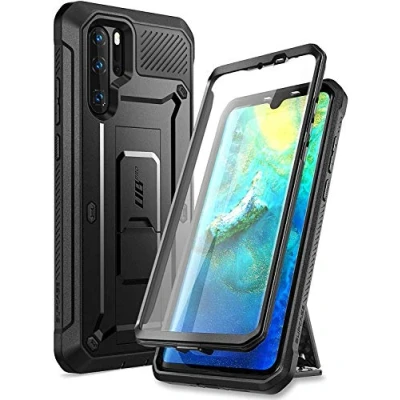 Afbeelding van SUPCASE Hoesje Huawei P30 Pro Case met Schermbeschermer 360 Beschermhoes [Unicorn Beetle Pro] Riemclip en Standaard Telefoonhoesje voor Pro, Zwart