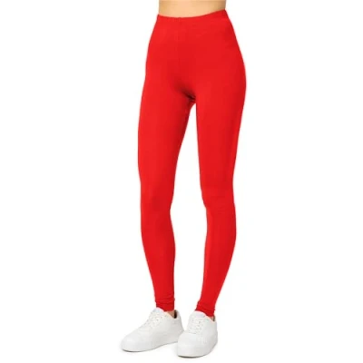 Afbeelding van Merry Style MS MS10 143 LE Dames Leggings Sport Vrijetijdsbroek Lang Viscose Sporbroek Yogabroek Rood XL
