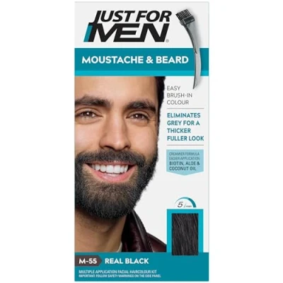 Afbeelding van Just For Men Beard Haarverf Real Black M55