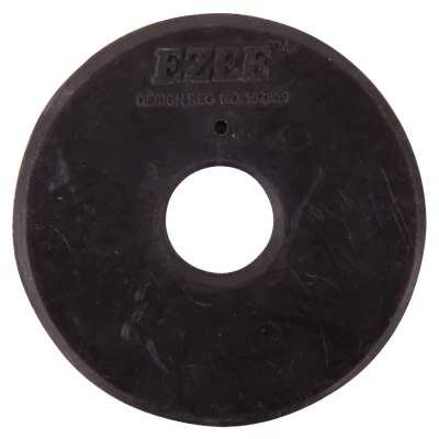 Image de BR Rondelles de Mors Ezee Caoutchouc Noir Poney