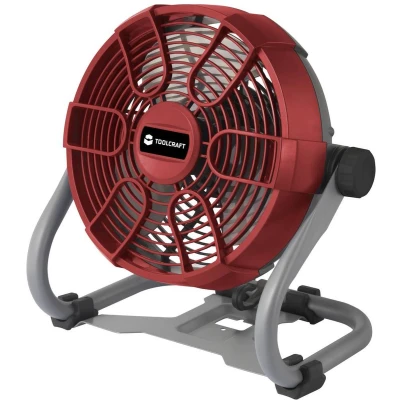 Afbeelding van TOOLCRAFT TAWB 200 Accuventilator 26 W (Ø x h) 275 mm 350 Rood, Grijs, Zwart