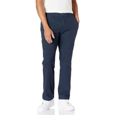 Image de Amazon Essentials Pantalon chino stretch décontracté, coupe athlétique (grandes tailles disponibles) Men&#039;s, Bleu Marine, 42W / 34L