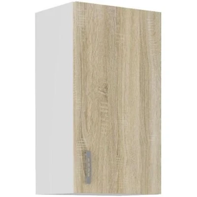 Image de Meuble haut SARA 1 porte Décor chêne sonoma L40xP31xH71,5 cm Fabriqué en Pologne