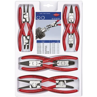 Afbeelding van Knipex 002004V01 8 delige Borgveertangenset