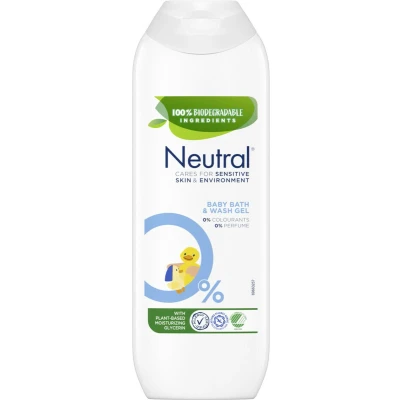 Afbeelding van Neutral Baby Bad en wasgel 250 ml