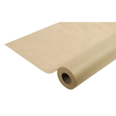 Afbeelding van Pro Nappe Ref. R782543I, spunbond niet geweven tafelkleed voor éénmalig gebruik, scheurbestendig, waterafstotend en afveegbaar materiaal, 25 m lang x 1,20 breed, donkerbeige