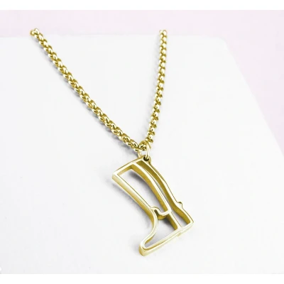 Afbeelding van Ponytail&amp;Co Hanger Paardrijlaars Goud