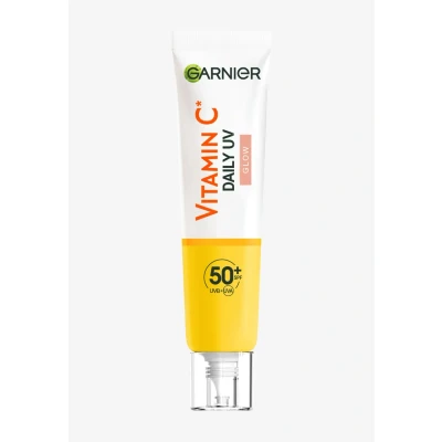 Afbeelding van Garnier Vitamine C Anti uv vlekvloeistof, voor dagelijks gebruik, Glow Effect, SPF 50+, beschermt, voorkomt en vermindert vlekken, alle huidtypes, 40 ml