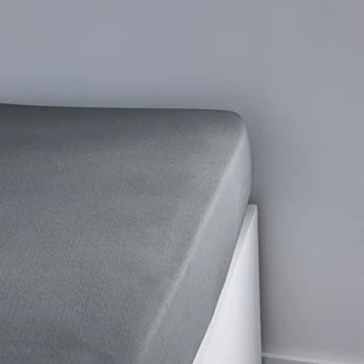 Image de Drap housse Essential 90 x 190+25 cm 1 personne 100% Coton jersey Acier