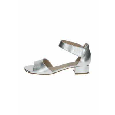 Afbeelding van Caprice Dames 9 28212 42 Sandalen met hak Dames, Zilverkleurig metaal., 38 EU