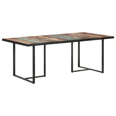 Afbeelding van vidaXL Eettafel 200 cm massief gerecycled hout