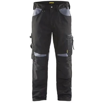 Image de Pantalon artisan sans poche flottante noir/gris
