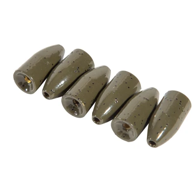 Afbeelding van Ultimate Brass Bullet Weight Green Pumpkin 5.3g 6pcs Lood vervanger