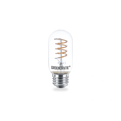 Afbeelding van E27 LED Filament Buislamp 3W Spiral Extra Warm Wit Dimbaar