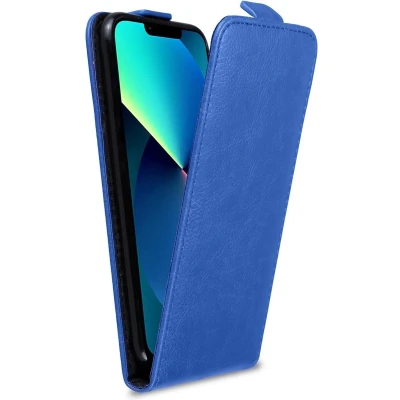 Afbeelding van Cadorabo Hoesje geschikt voor Apple iPhone 13 in BRILJANT BLAUW Beschermhoes Case Cover flip design, gemaakt van glad kunstleder