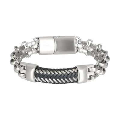 Afbeelding van iXXXi Grenoble MEN Armband Zilver Matt maat 21 22,5