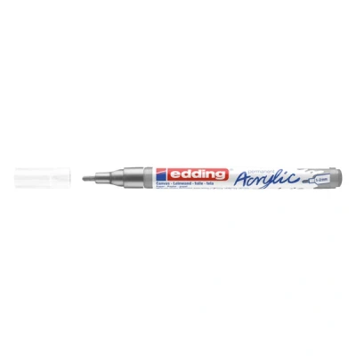 Image de Edding 5300 marqueur acrylique (1 2 mm ogive) argent précieux
