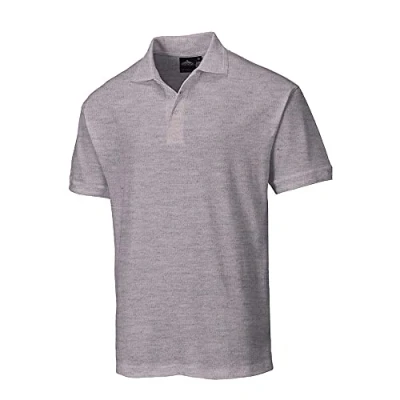 Afbeelding van Portwest B210 Poloshirt Napels voor heren, 1 stuk, Grijze mix