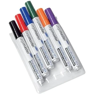 Afbeelding van Viltstift Legamaster TZ1 whiteboard rond assorti 1.5 3mm 6st