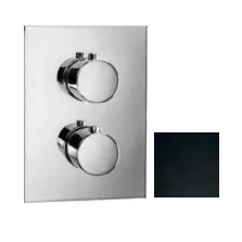 Afbeelding van SB Universale Round on Square Inbouw thermostaatkraan met 2 uitgangen mat zwart 1208955157