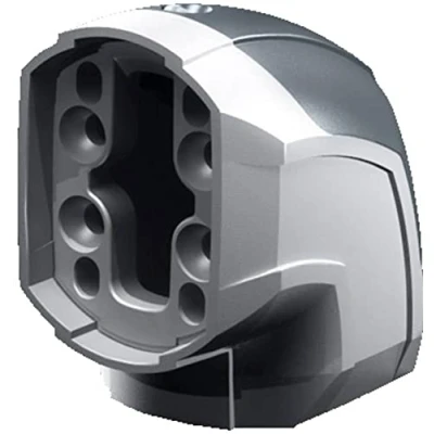 Afbeelding van Rittal CP 6206.600 Haakse adapter Aluminium, Kunststof Grijs wit (RAL 7035) 1 stuk(s)