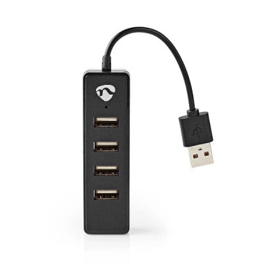 Image de Nedis UHUBU2420BK Concentrateur (hub) 4 x USB 2.0 de bureau