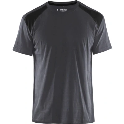 Afbeelding van Werkshirt Blåkläder Bi Colour Medium grijs/Zwart maat 4XL
