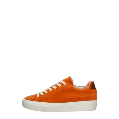 Afbeelding van Gabor Sneakers laag, Dames, Maat: 38.5, Oranje Nubukleer