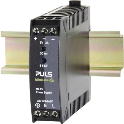 Afbeelding van PULS MiniLine ML15.051 DIN rail netvoeding 5 V/DC 3 A 15 W Aantal uitgangen: 1 x Inhoud: stuk(s)