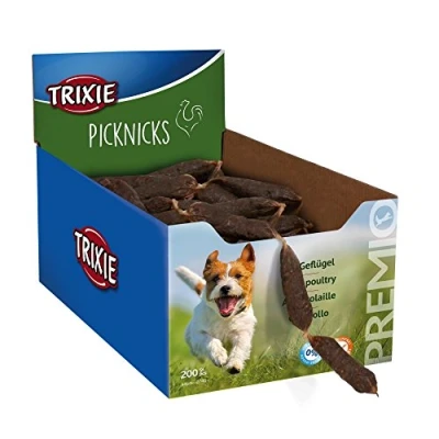 Afbeelding van 200x8 gr 8 cm Trixie premio picknicks worstketting gevogelte hondensnack